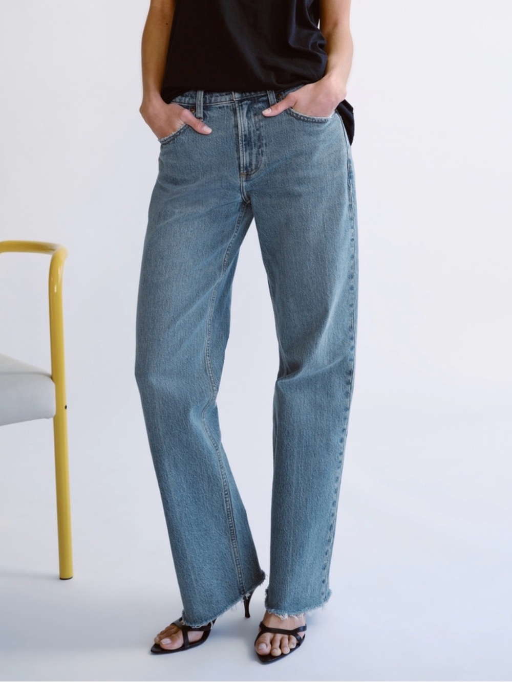 Abercrombie & Fitch Light Blue Baggy Jeans